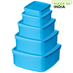 Ratan Modular Plastic Container - Small, Blue, Super Seal, 22435 5 pcs