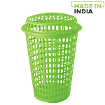 Ratan Basket - Laundry/Clothes, Capsule, With Lid, Green, 12131-G 58.4 L