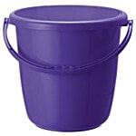 Ratan Plastic Bucket With Handle - Purple, Super Saver, 10190PL 18 L