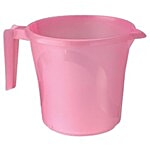Ratan Plastic Mug With Handle - Pink, Frosty, 15090PK 1.5 L
