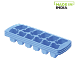 Ratan Plastic Ice Cube Tray - Blue 3 pcs