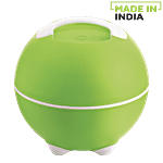 Pinnacle Sunny Casserole For Roti/Chapati & Steel Container - Green, Picnic Kit 2 pcs (2.5 L + 300 ml)