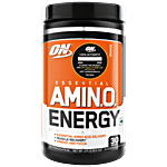 Optimum Nutrition Amino Energy Powder - With BCAA, Amino Acids, Green Tea Extract, Orange 270 g Tub