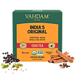 VAHDAM Organic Original Masala Long Leaf Chai Tea 30 g (15 Pyramid Bags x 2 g each)