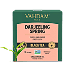 VAHDAM Darjeeling Spring Long Leaf Black Tea - Pyramid Bags 30 g (15 Bags x 2 g each)