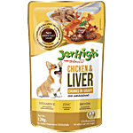 Jer High Chicken & Liver Chunks In Gravy Wet Food 120 g