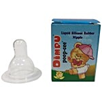 Dimpu Poop-Cee Bottle Nipples - Rubber, Silicone, Deluxe 1 pc