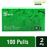 BB Home Facial Tissues Box - 2 Ply -100% Virgin Pulp/Paper 100 pulls