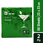 BB Home Cocktail Napkin - 2 Ply -100% Virgin Pulp/Paper 50 Pulls