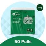 BB Home Paper Napkin/Tissue - Medium, 2-Ply, 100% Virgin Fibre, Soft & Absorbent 50 pulls 