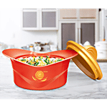 Milton Plastic Insulated Casserole For Roti/Chapati - Red, Regalia 1 L