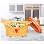 Milton Plastic Insulated Casserole For Roti/Chapati - Yellow, Regalia 1 L