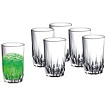 Sanjeev Kapoor Floral Juice Glass 256 ml each Pack of 6