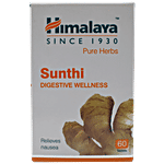 Himalaya Wellness Tablets - Sunthi, Digestive Wellness, Relieves Nausea 60 Tablets 