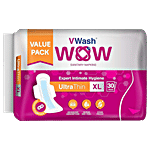 VWash Wow Ultra Thin Sanitary Napkin - X-Large 30's pack 