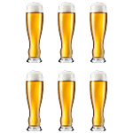 Krosno - Europe Beer Glass Splendour 500 ml (Set of 6)