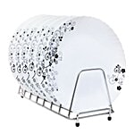 Laopala Diva Opalware Classique Dinner Plate Set - Mystrio Black 11" inch (Set of 6)