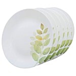 Laopala Diva Opalware Ivory Dinner Plate Set - Autumn Shadow 11 Inch (Set of 6)