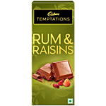 Cadbury Temptations Rum & Raisins Chocolate Bar 70 g 