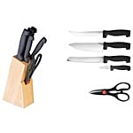 Seven seas Wooden Block Knife Set 7 pcs
