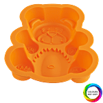 Seven seas Silicon Cake Muffin Mould Teddy Bear, Assorted Color 1 pc