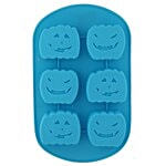 DP Silicon Cupcake/Muffin Moulds For Baking - Face Shaped, Blue BB 155 1 pc