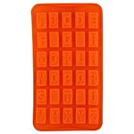 DP Silicon Ice/Chocolate Mould For Baking - Orange BB131 1 pc