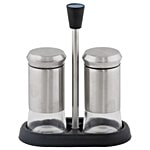 DP Spice/Salt/Pepper Holder With Stainless Steel Cover - Silver, BB 528 2 pcs