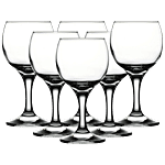 Pasabahce Wine Glass - Bistro, Stemware, 225 ml each Set of 6 (Set of 6)