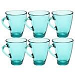 Pasabahce Penguen Tea/Coffee Mug - Evergreen 295 ml Set of 6
