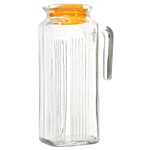 Pasabahce Jug/Carafe/Bottle - Frigo - Yellow Lid 1 L