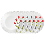 LaOpala Dinner Plate Set - Opalware, Novo, Radiant Curves 6 pcs