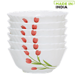 LaOpala Opalware Soup Bowl Set - Radiant Curves 250 ml Set of 6