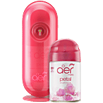 Godrej Aer Matic Kit, Automatic Room Fresheners - Petal Crush Pink 210 ml (Machine + 1 Refill)