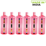 Nayasa Swat Pet Water Bottle - Pink 1 L (Set of 6)