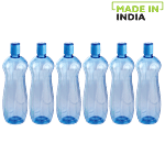 Nayasa Loopy Pet water Bottle - Blue 1 L (Set of 6)