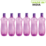 Nayasa Loopy Pet water Bottle - Violet 1 L (Set of 6)