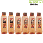 Nayasa Star Pet water Bottle - Amber 1 L (Set of 6)