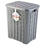 Nayasa Knitting Laundry Basket - Big, Grey 1 pc