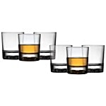 Iveo Whiskey Glass - Transparent, Sparkle 210 ml (Set of 6)