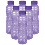 Princeware Pet Plastic Water Bottle - Violet, Victoria 975 ml (Set of 6)