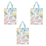 DP Gift/Paper Carry Bag - Small, Multicolour, Leaf Print BB391 S 3 pcs