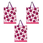 DP Gift/Paper Carry Bag - Medium, Pink & Purple BB 397 M 3 pcs