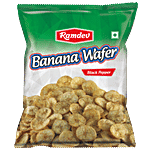 Ramdev Banana Wafer Chips - Black Pepper 102 g Pouch