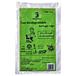 NaturePac Garbage Bag - Large, Green, Biodegradable 15 pcs