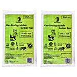 NaturePac Biodegradable Garbage Bag - Small, Black 30 pcs (Pack of 2)