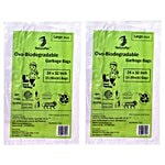 NaturePac Garbage Bag - Large, Black, Biodegradable 15 pcs Pack of 2
