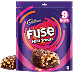Cadbury Fuse Peanut & Caramel Filled Mini Treats Chocolate Bars 117 g (9 x 13 g)
