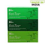 BB Home Facial Tissues Box - 2 Ply - 100% Virgin Pulp/Paper 200 Pulls (Pack Of 3)