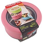 Tedemei Food Container-Tiffin Box - Stainless Steel, Pink - PK BB 582 1 730 ml